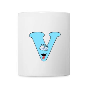 V - Tasse - Weiß - Vorne