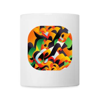 Abstrakt - Tasse - Weiß - Vorne