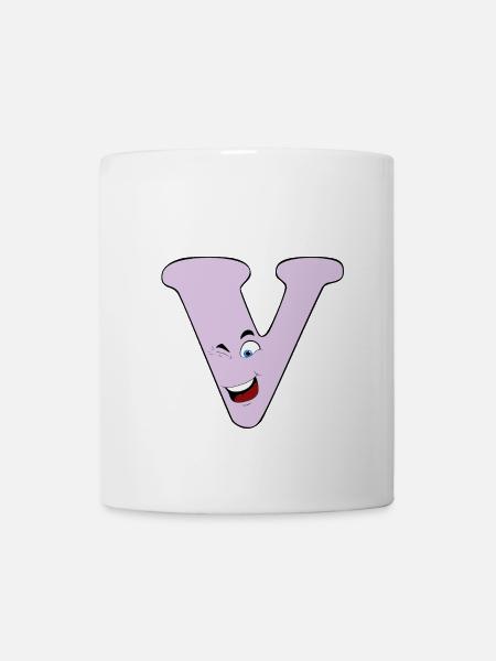 V - Tasse - Weiß