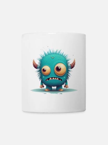 A strange monster to cuddle - Mug - white