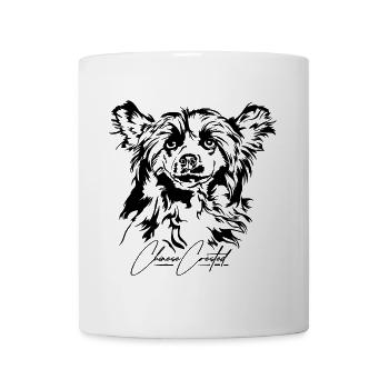 CHINESE CRESTED Powderpuff Hunde Portrait Wilsigns - Tasse - Weiß - Vorne