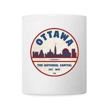 Ottawa Skyline Retro - Mug - white - Front