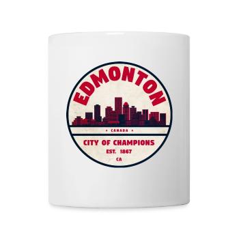 Edmonton Vintage : Ville des Champions - Mug blanc - blanc - Devant