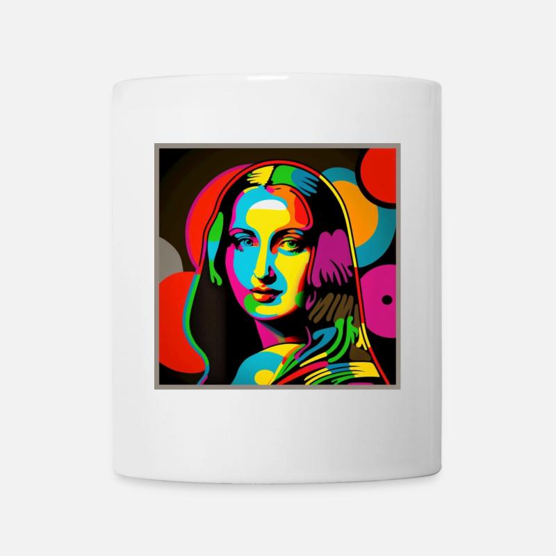 Portait Pop-Art - Tasse - Weiß