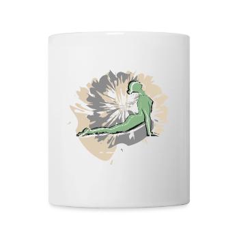 Yoga Sports on Valentine's Day - Mug - white - Front