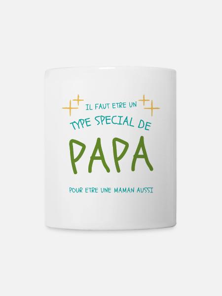 Papa spécial, maman aussi - Mug blanc - blanc