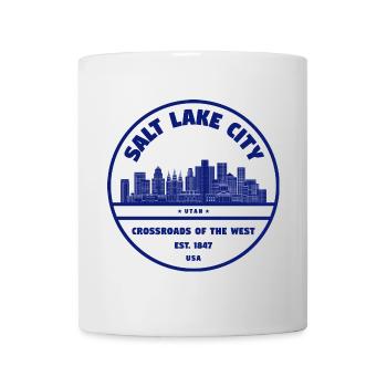 Salt Lake City Skyline Coat of Arms - Mug - white - Front