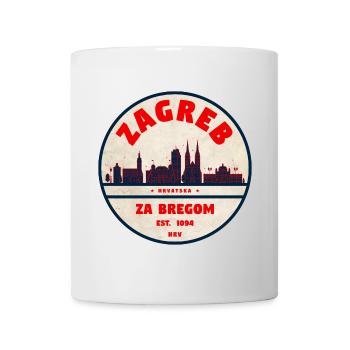 Zagreb Emblem: Retro Skyline - Mug - white - Front