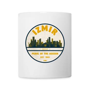 Izmir Perle der Ägäis Abzeichen - Tasse - Weiß - Vorne