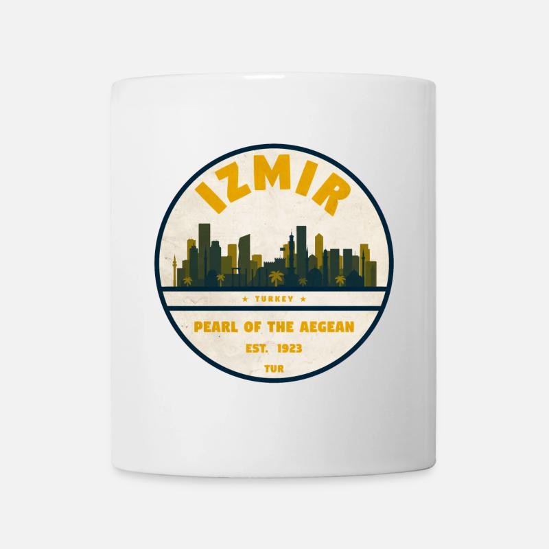 Izmir Perle der Ägäis Abzeichen - Tasse - Weiß