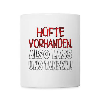 TANZRHYTHMUS TANZEN - HÜFTE SCHWINGEN - Tasse - Weiß - Vorne