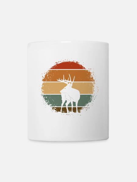 Hirsch - Tasse - Weiß