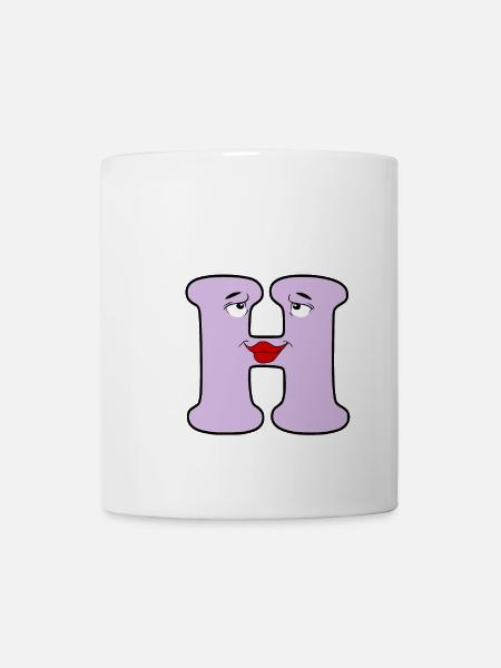 H - Tasse - Weiß