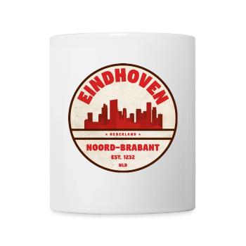 Eindhoven Skyline Badge NL - Mug - white - Front