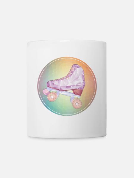 patin roller disco - Mug blanc - blanc