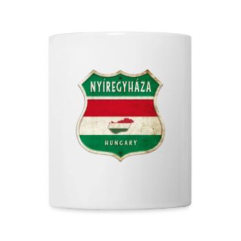 Design du drapeau de Nyíregyháza (Hongrie) - Mug blanc - blanc - Devant