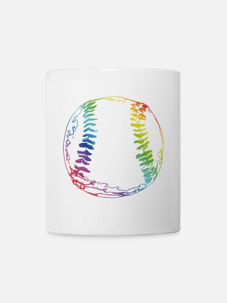 Baseball Skizze - Tasse - Weiß
