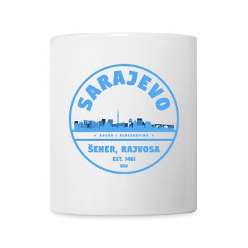 Badge de la ville de Sarajevo - Mug blanc - blanc - Devant