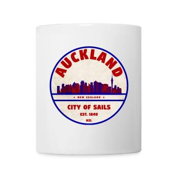Auckland Skyline: City of Sails NZ - Tasse - Weiß - Vorne