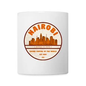 Nairobi Safari Stadt Emblem - Tasse - Weiß - Vorne