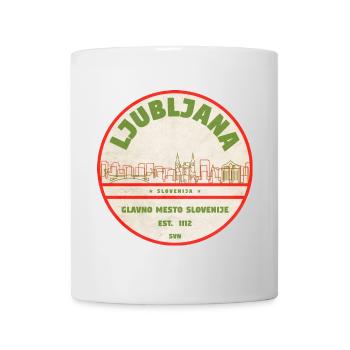 Ljubljana Vintage City Logo Emblem - Mug - white - Front