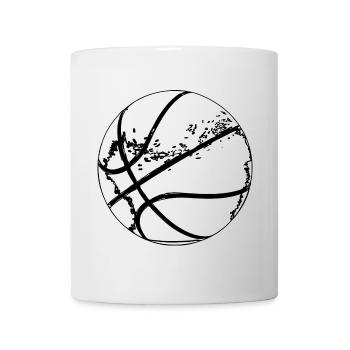 Basketball Drawing - Mug - white - Front