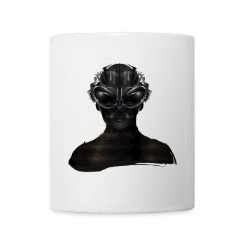 Fantasie Portrait eines Ausserirdischen Wesens - Tasse - Weiß - Vorne