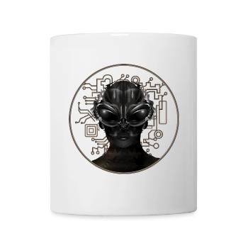 eindrucksvolles Portrait eines Ausserirdischen - Tasse - Weiß - Vorne