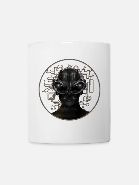 eindrucksvolles Portrait eines Ausserirdischen - Tasse - Weiß