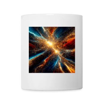 Kosmische Explosionsfarben - Tasse - Weiß - Vorne