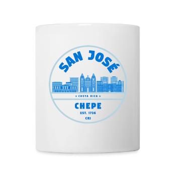 San Jose Costa Rica Chepe Badge - Tasse - Weiß - Vorne