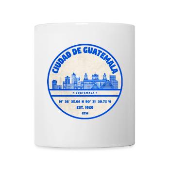 Guatemala Stadt Skyline Stempel - Tasse - Weiß - Vorne