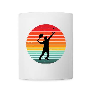 tennis, fan de tennis, match de tennis - Mug blanc - blanc - Devant