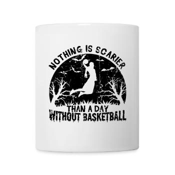 Une journée sans basket - Mug blanc - blanc - Devant