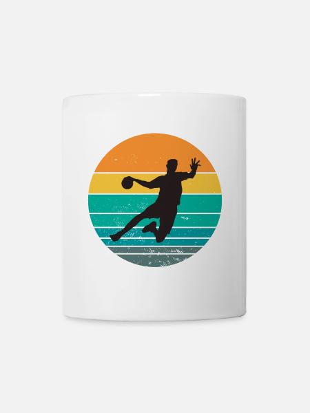 handball, fan de handball, jouer au handball - Mug blanc - blanc