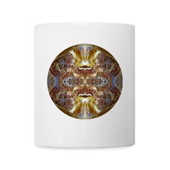 Nature Mandala Jordanie, Petra - Mug blanc - blanc - Devant