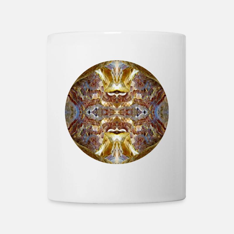 Nature Mandala Jordanie, Petra - Mug blanc - blanc