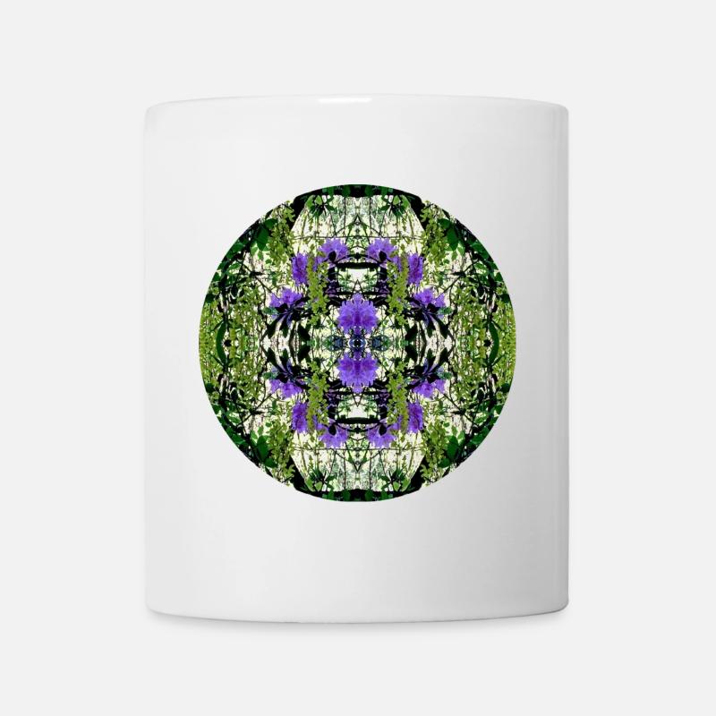 Nature Mandala Spring in Dennenlohe - Mug - white