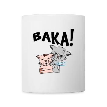 Baka Anime Manga Cartoon Cat Saying - Mug - white - Front