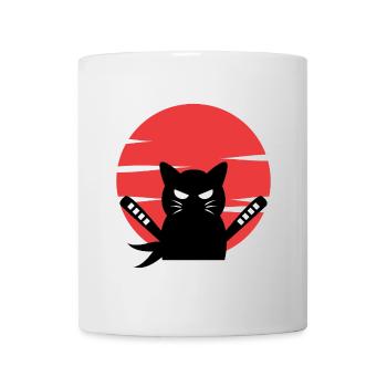 Manga Cat Anime Japon Culture Pop Geek Kanji - Mug blanc - blanc - Devant