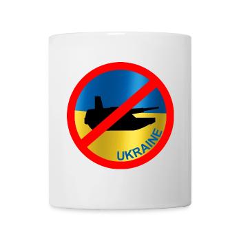 Ukraine Flag Paix - Mug blanc - blanc - Devant