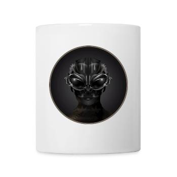 Fantasie Portrait eines Ausserirdischen Wesens - Tasse - Weiß - Vorne