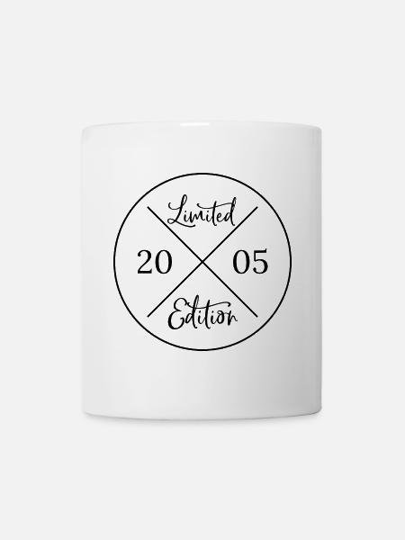 Limited Edition 2005 - 21. Geburtstag Geschenk - Tasse - Weiß