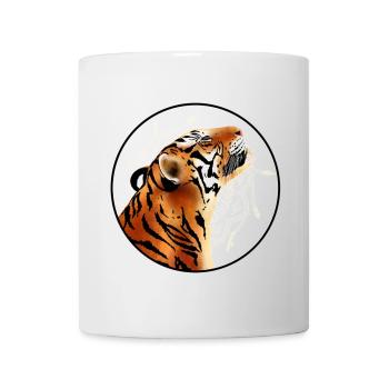Tiger smiling - Mug - white - Front