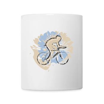 Your sport, your style! Cycling in a cool outfit - Mug - white - Front