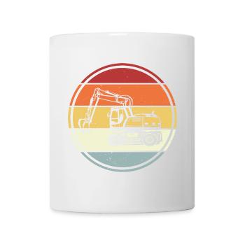 Excavatrice - Mug blanc - blanc - Devant