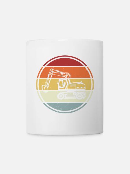 Bagger - Tasse - Weiß