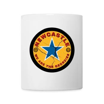 Blauer Stern Riss - Tasse - Weiß - Vorne