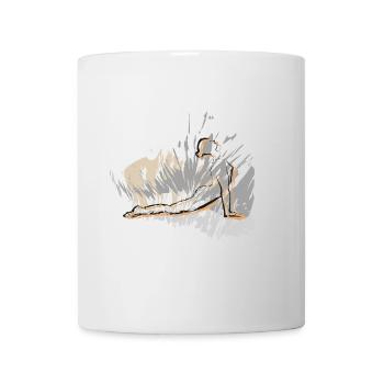 Sun salutation, the perfect yoga style for you - Mug - white - Front