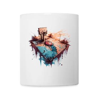 Basketball Streetball Court - Mug - white - Front
